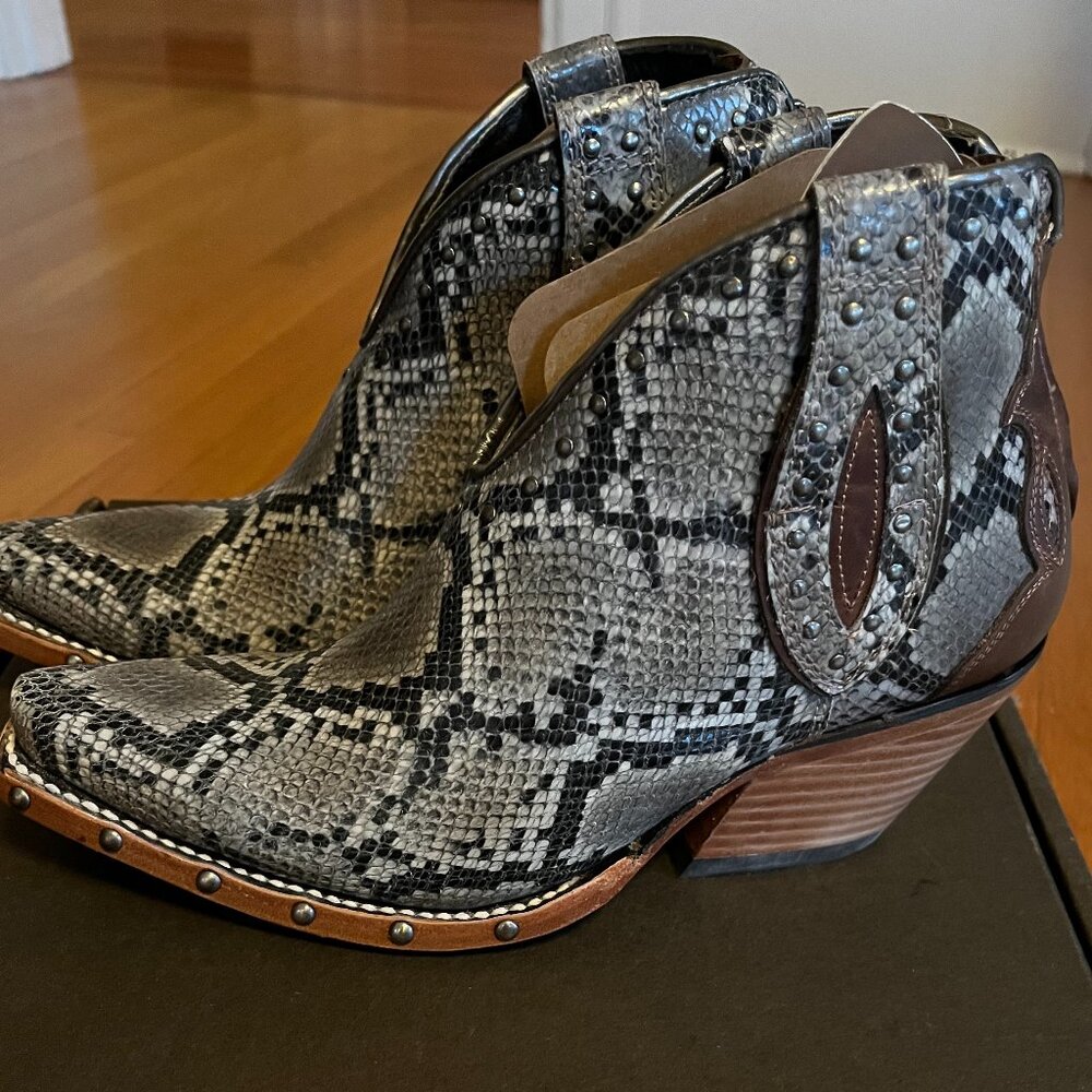 Ariat Greeley Snake Skin Ankle Boot (Size 6) - NWT + Box